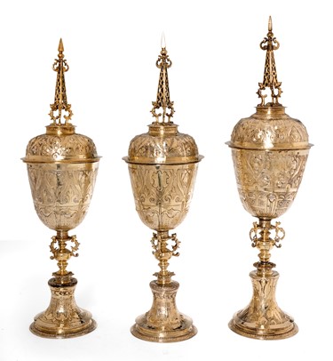Image shows Burrell Object Set of Steeple Cups